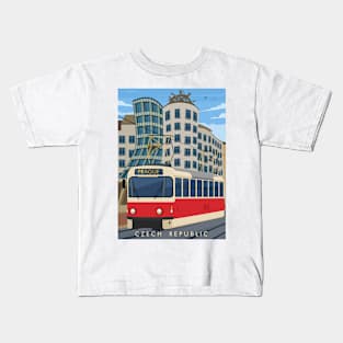 The Prague tramway Czech Republic Kids T-Shirt